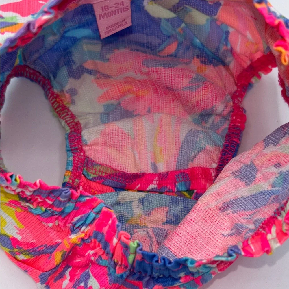 NWOT 2PC Lilly Pulitzer Vibrant Neon Infant 12-18M Diaper Covers